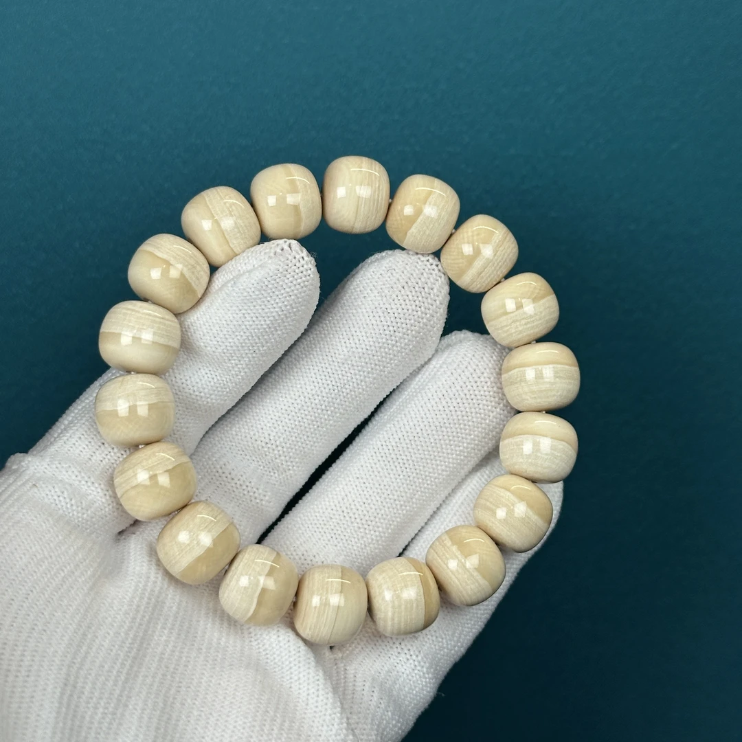 Q2616天然猛犸 汉堡老型手串12*10.5mm一物一图 假一罚十