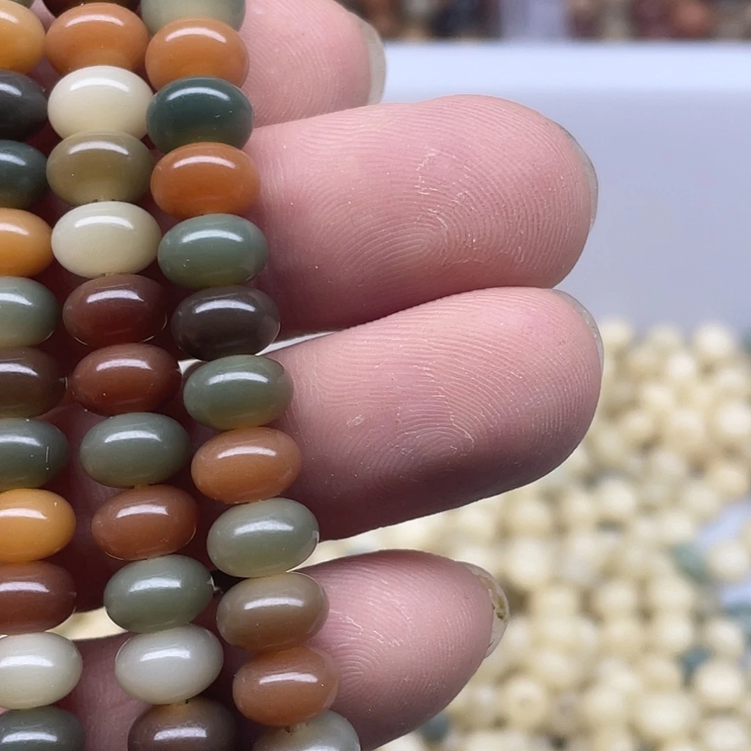 白玉菩提吊坠96敦煌算盘110颗