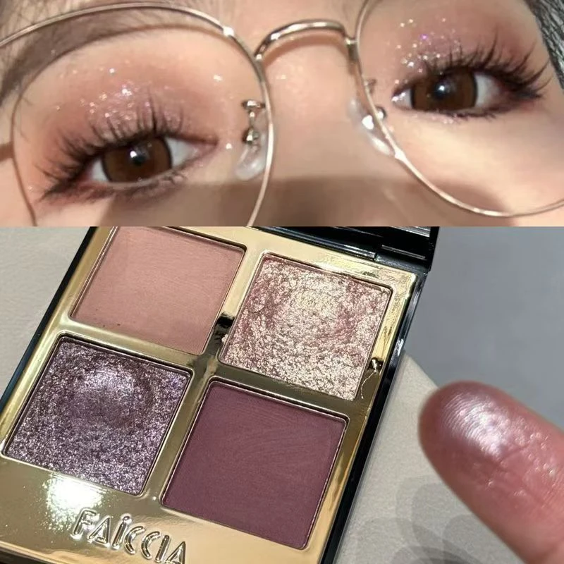 绝美烟熏!暗黑少女冷门经典冷色调眼影盘清透闪片珠光爆闪碎钻