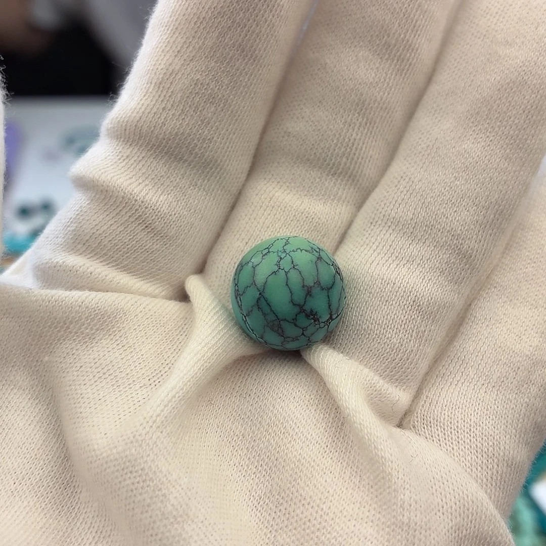 未镶嵌绿松石绿松石15.1mm