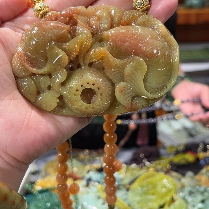未镶嵌岫玉毛衣链