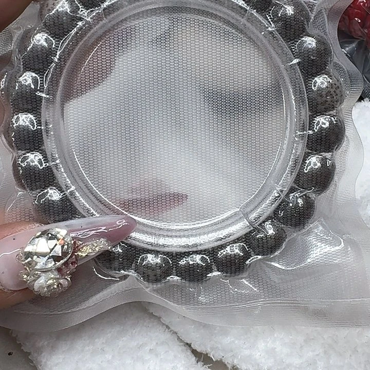 星月菩提手串544高端黑灰星月菩提10桶单圈