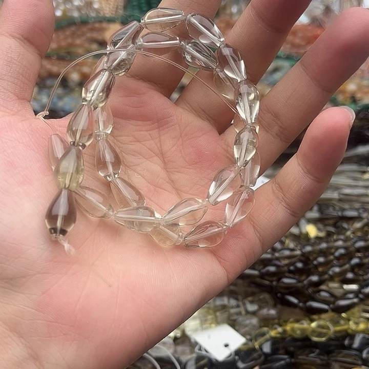 玛瑙/玉髓合金珠宝半成品红*子一条8/13.5mm左右水晶1