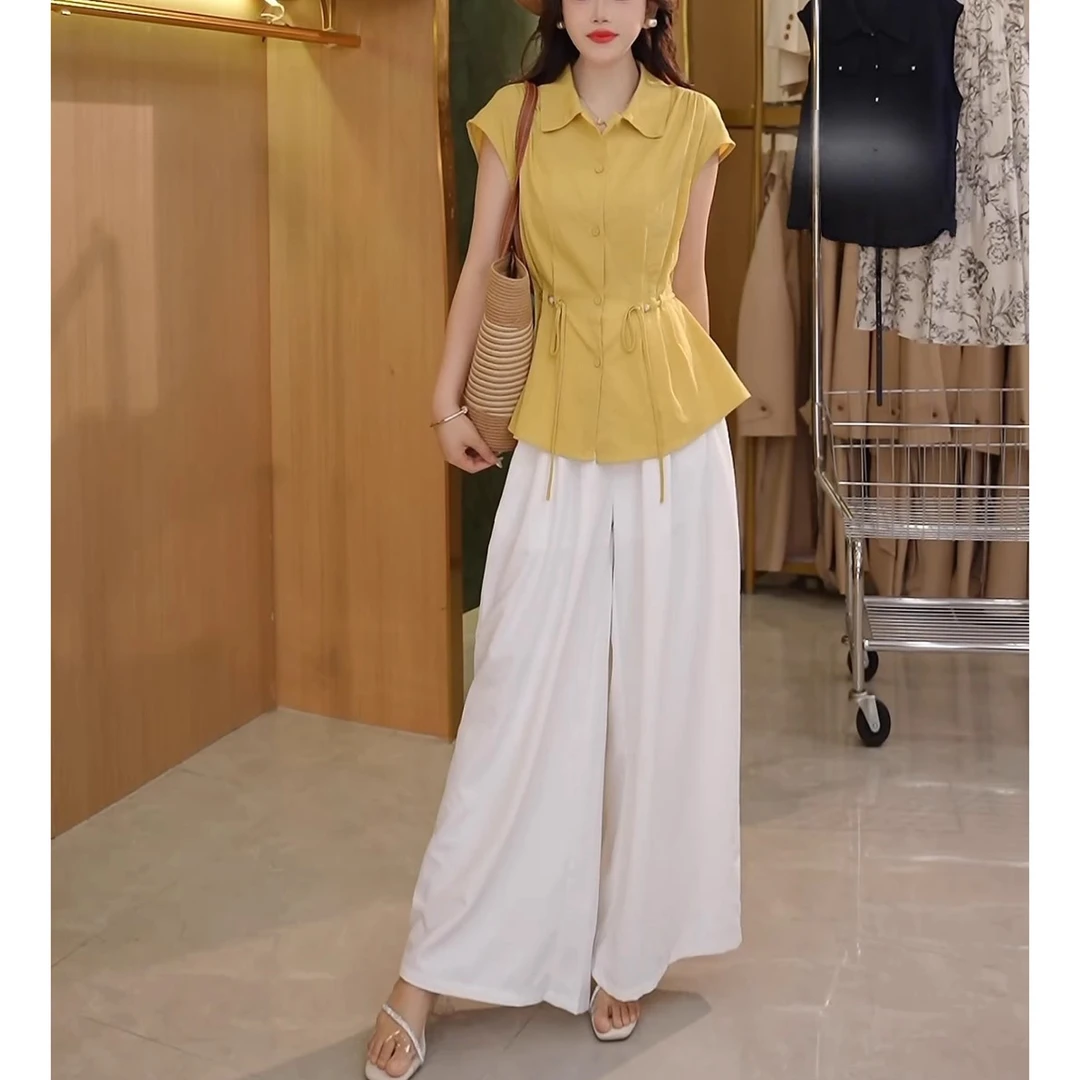 夏季洋气百搭外穿百搭上衣收腰遮肉休闲减龄百搭高级感日常打底衫