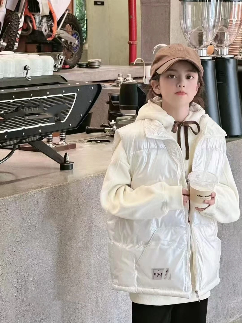 中大童潮童乔777气质洋气女宝韩版马甲保暖秋冬儿童