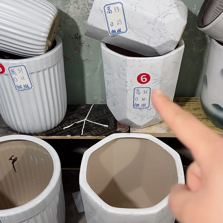 红陶陶瓷花盆默认微瑕