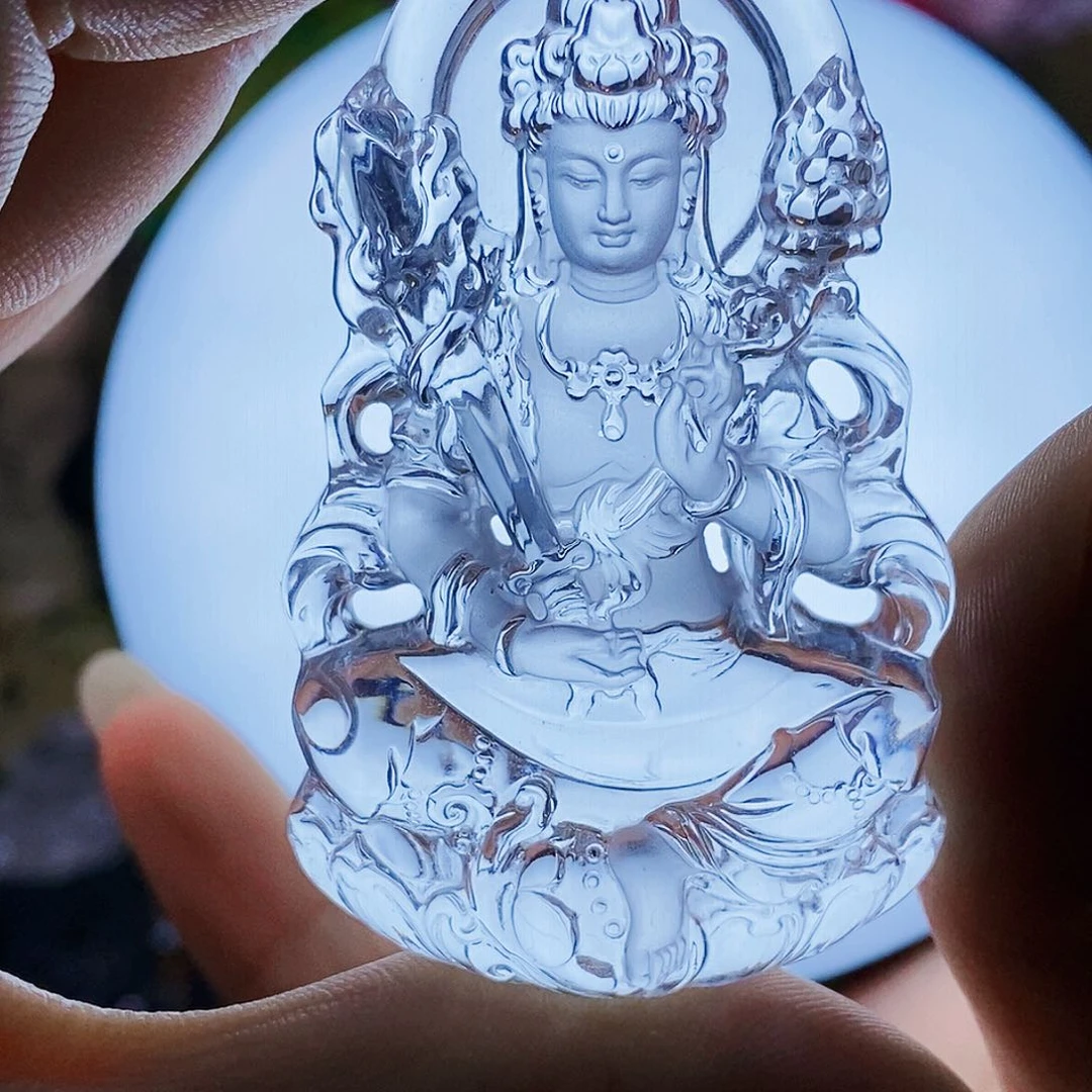 未镶嵌颈饰水晶简***利吊墜