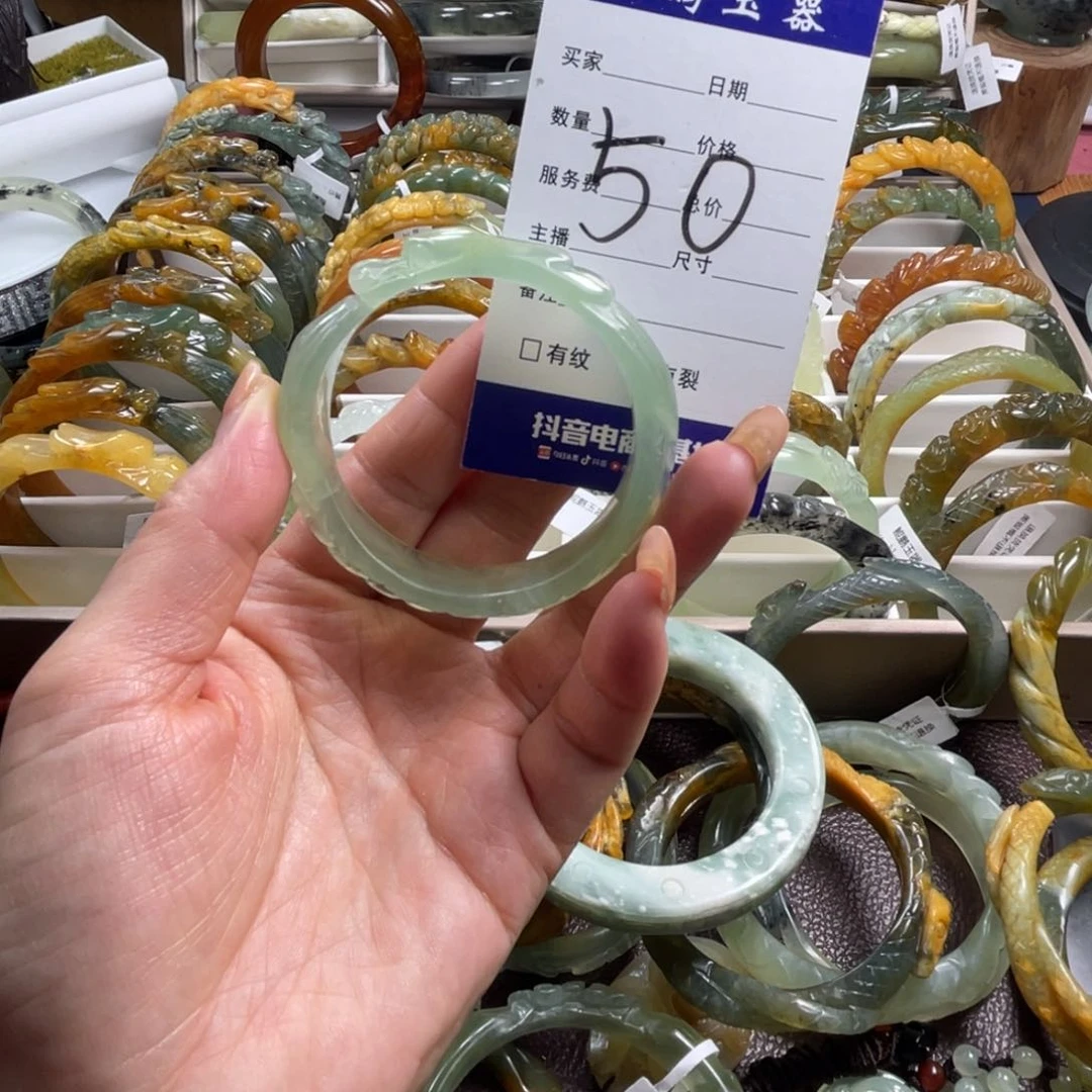 未镶嵌蛇纹石玉手镯