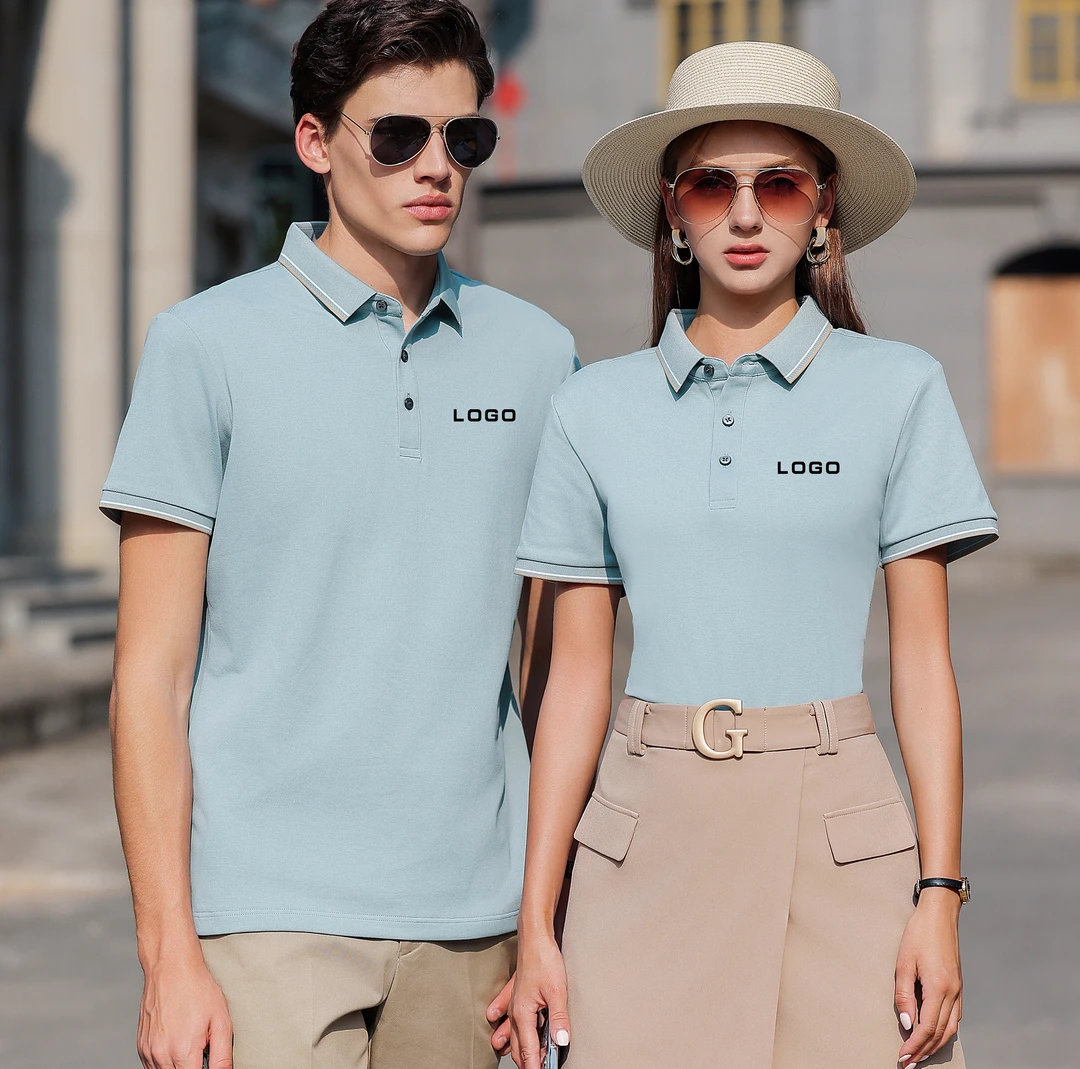 polo衫定制工作服短袖t恤衣服广告衫工装印字logo订制企业文化衫