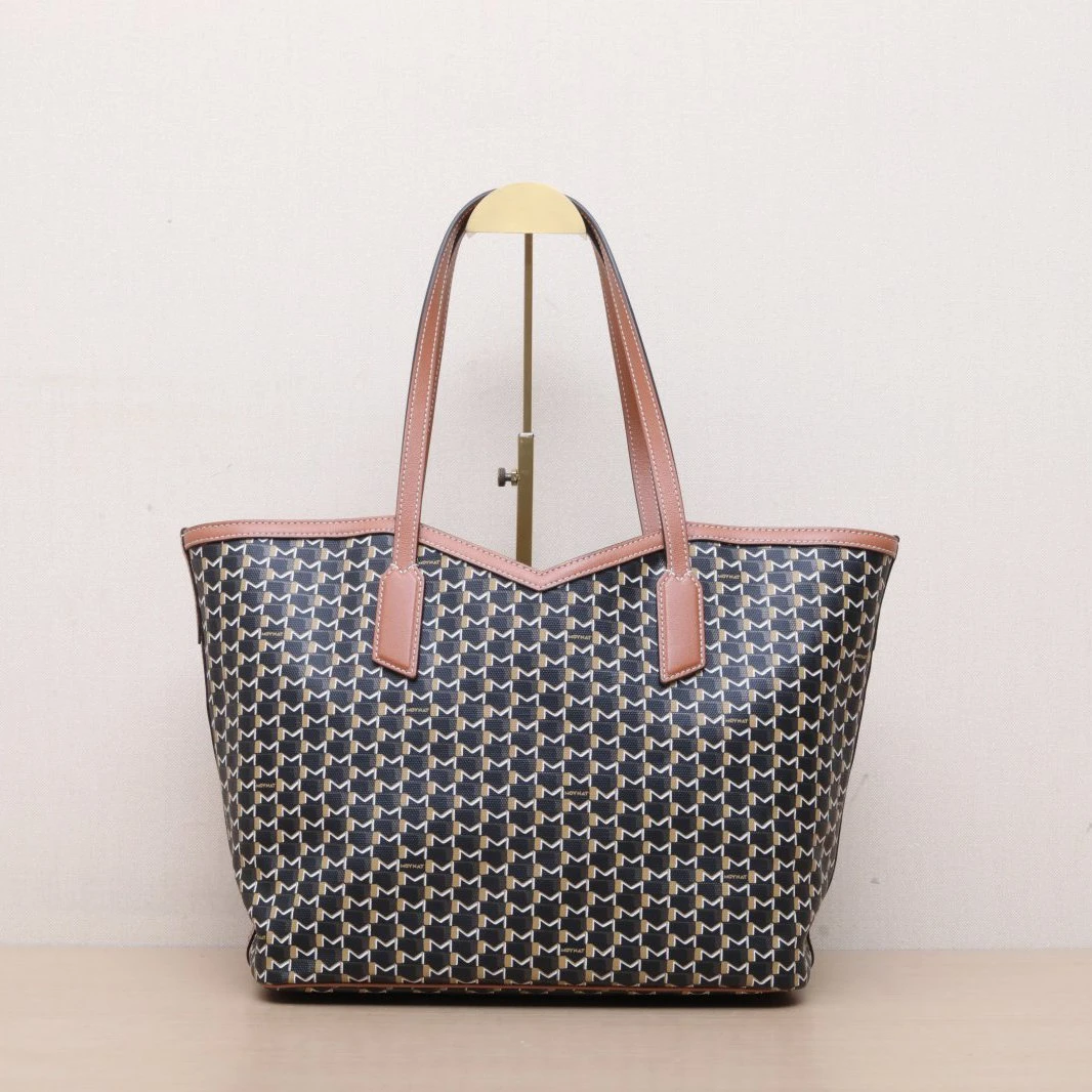 99新 MOYNAT/摩奈 【双双满减】拼色 PVC 子母购物袋 28*24