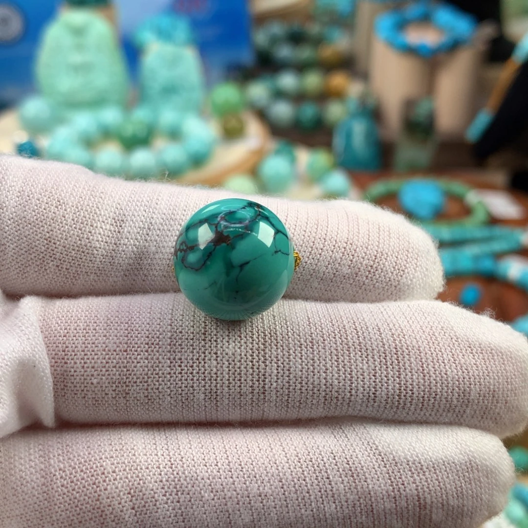 绿松石未镶嵌珠宝奇石15.5mm
