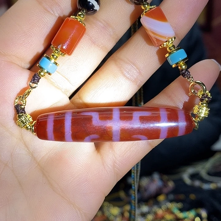 玛瑙/玉髓合金颈饰
