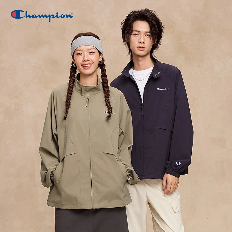 【插肩袖夹克外套】Champion冠军25秋冬新款百搭运动休闲立领外套