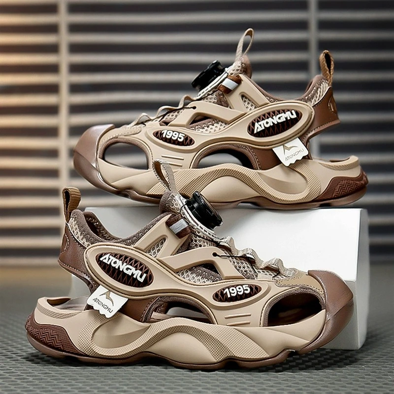 ABC 断码男童凉鞋夏季新款儿童涉水包头沙滩鞋中大童男孩防滑凉拖