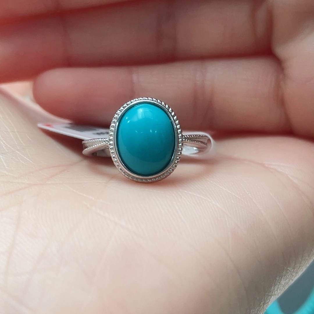 绿松石颈饰银S925镶嵌