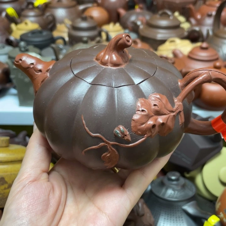 梦***真底槽青茶壶紫砂艺术作品