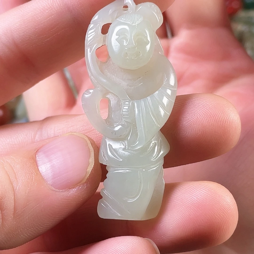 和田玉（糖玉）颈饰未镶嵌