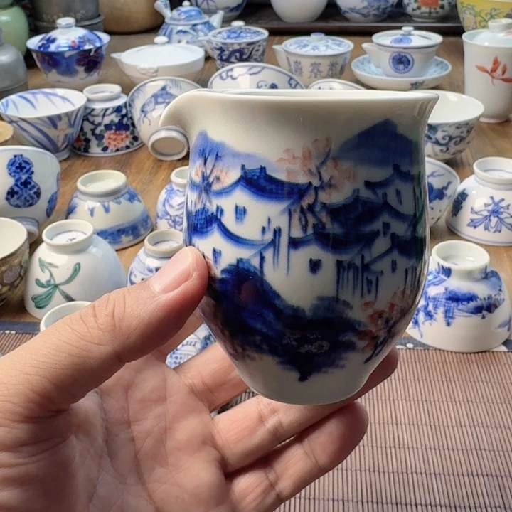 青花瓷器杯子茶具