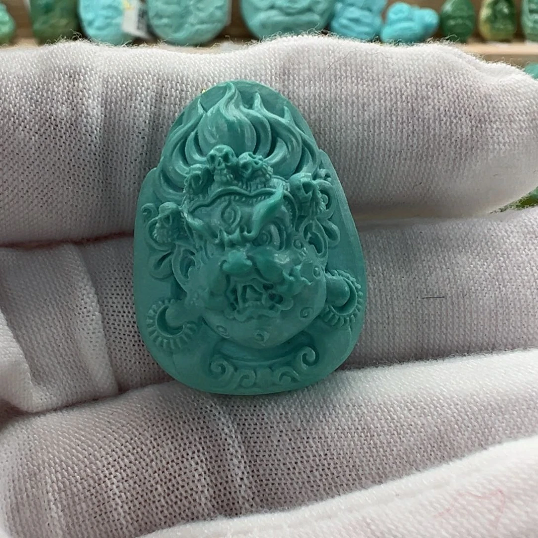 未镶嵌绿松石大黑天21mm