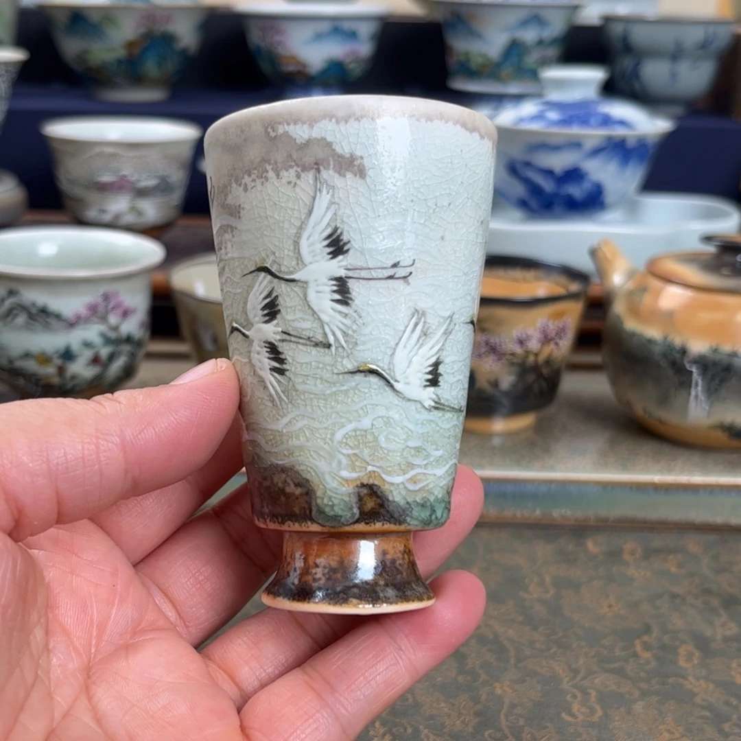 瓷杯子我们观山观水观自在