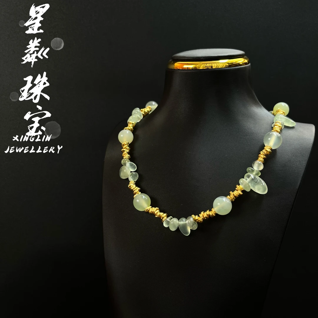 【葡萄项链】足金999黄金5G轻奢ins风复古老钱风时尚潮流时尚项链