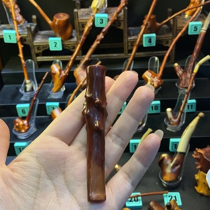 幸***随大叶紫檀（黑酸枝木类）檬子木烟斗