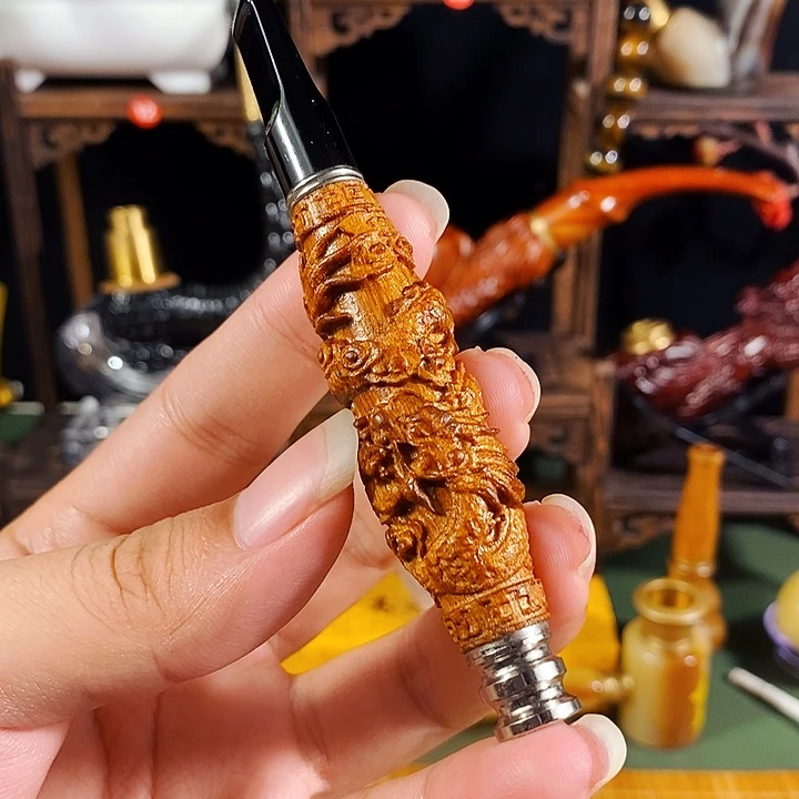 高端定制金丝楠烟嘴