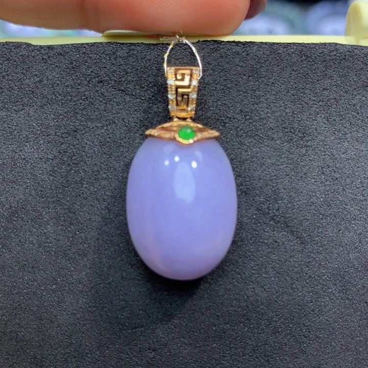 翡翠手链18K金镶嵌翡翠