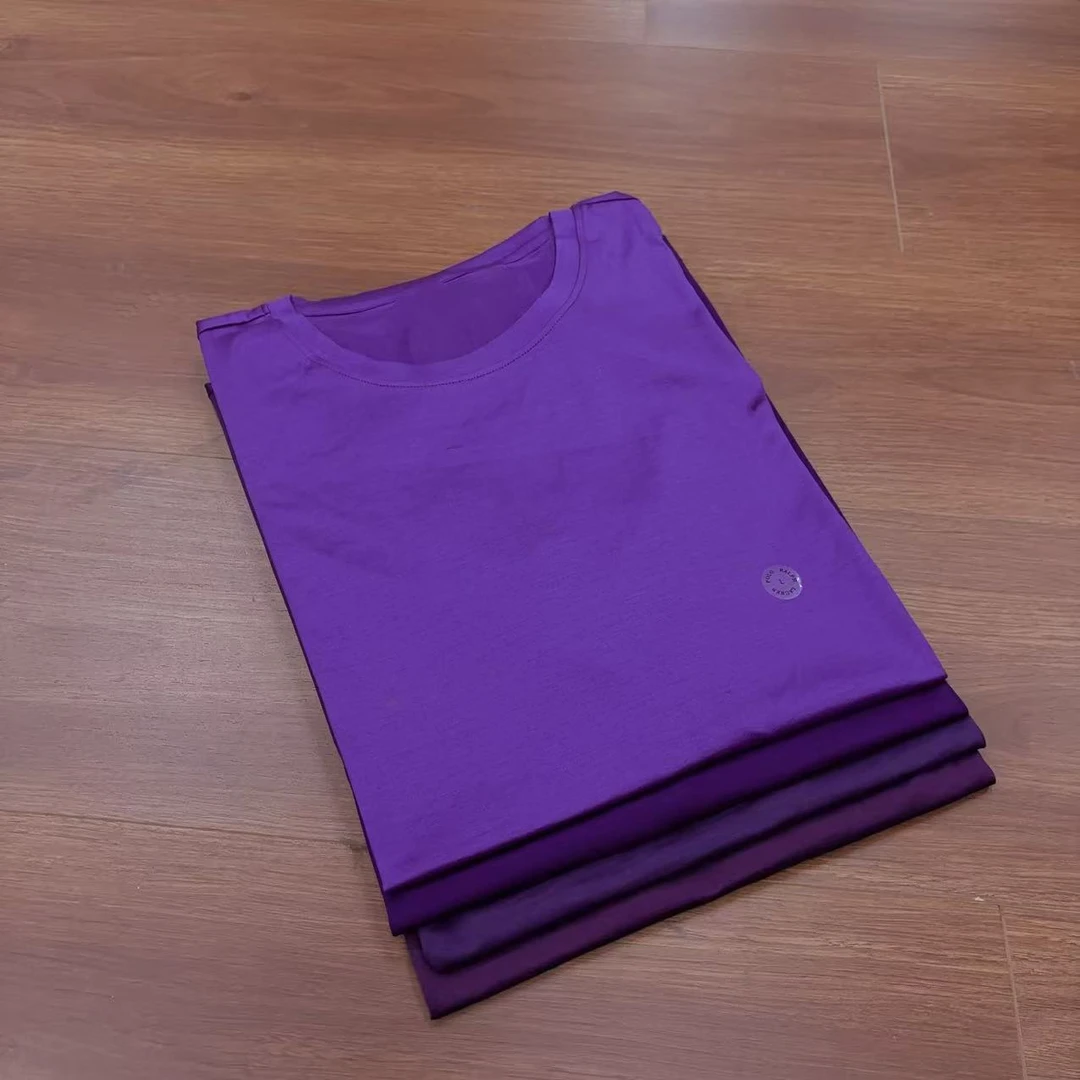 RL/蓝紫系/圆领纯棉短袖T