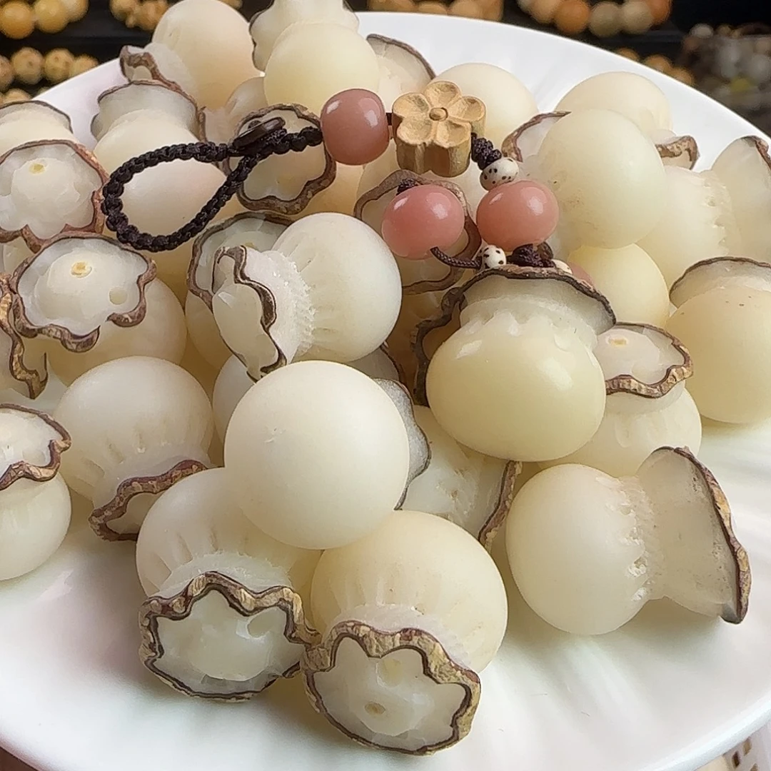 菩提根/象牙果手串瑕疵卡20大钱袋50颗批发