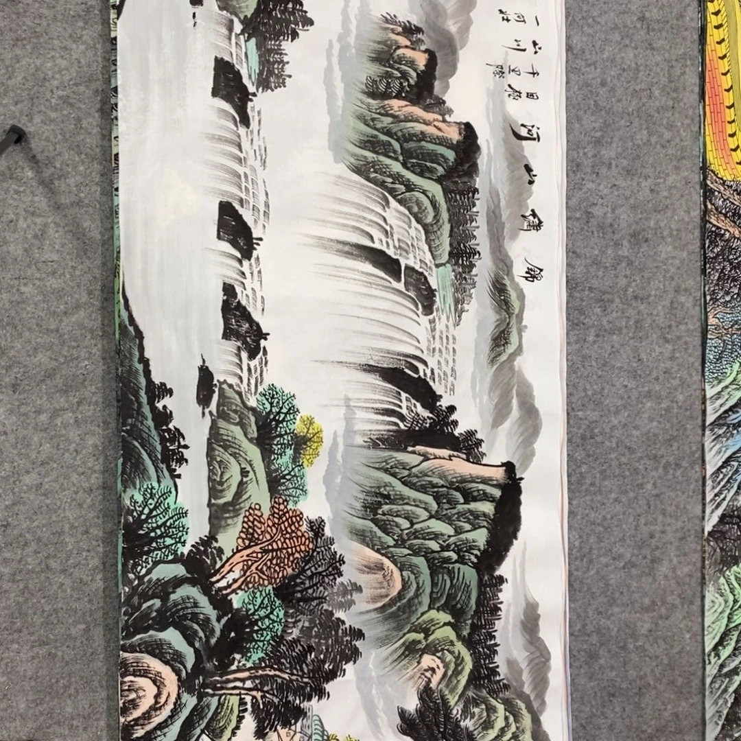 横款锦绣山河小六尺画