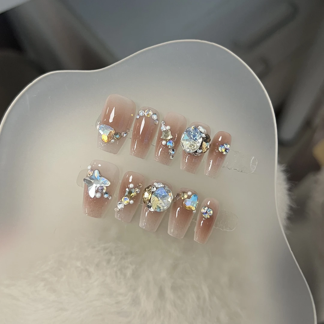 本宫指义【C118/施华】穿戴甲纯手工 爆款施华钻