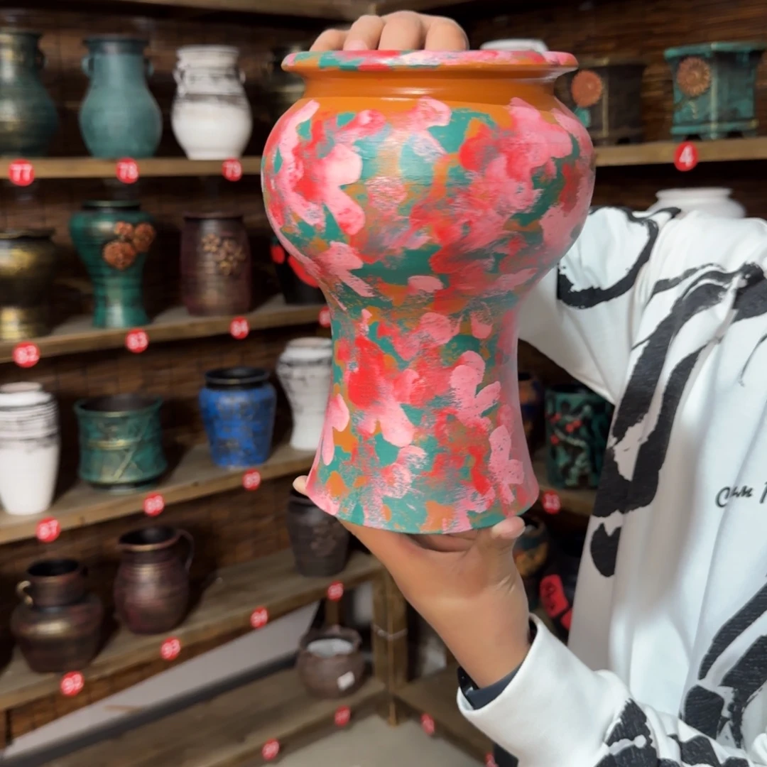 带孔高端浮雕花盆炸炸炸