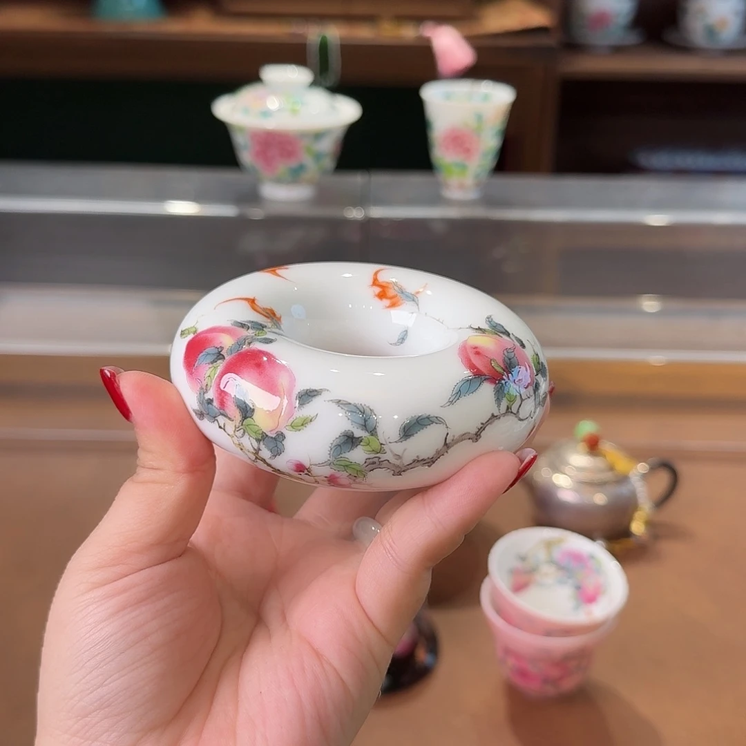 珐琅彩主人杯茶具珐琅彩的