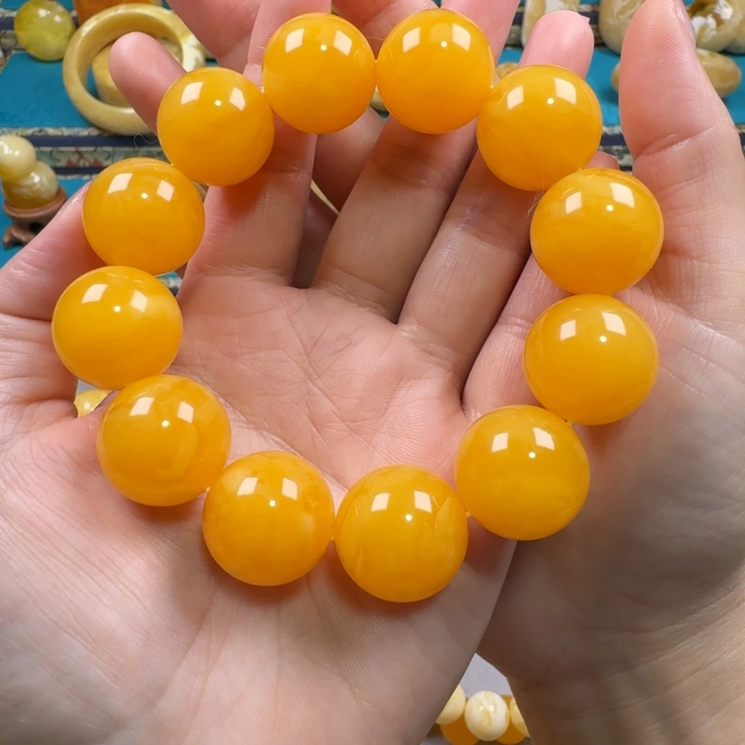 琥珀未镶嵌手链同料