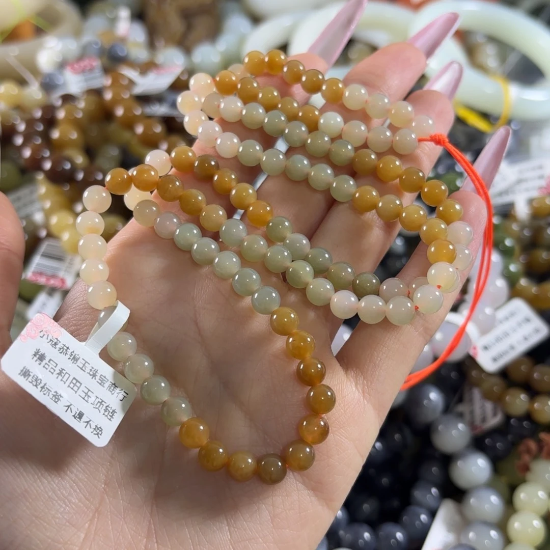 和田玉未镶嵌手链52