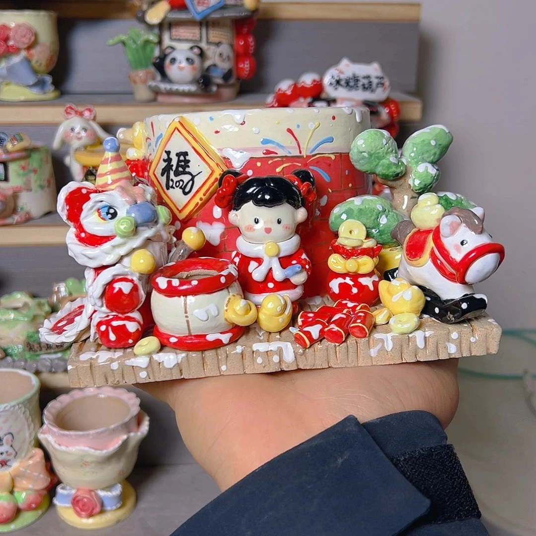 老梧家的手工多肉花盆