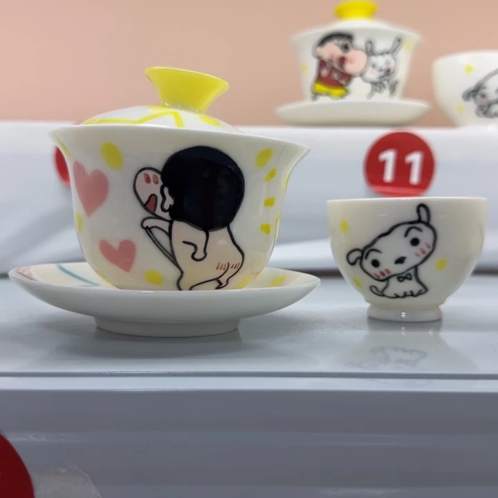高温釉下彩纯手工手绘陶瓷