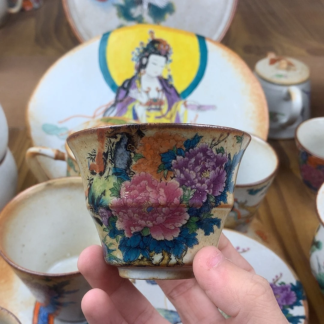 牛***仔杯景德镇陶瓷手作