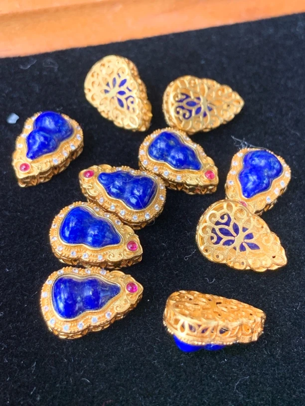 特漏青金石葫芦配饰10*7