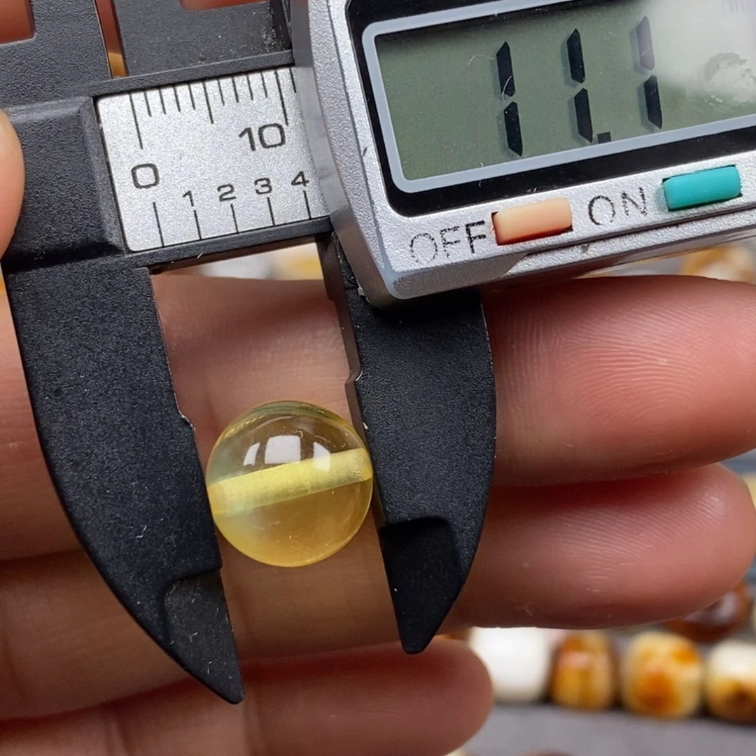 未镶嵌琥珀戒指圆珠