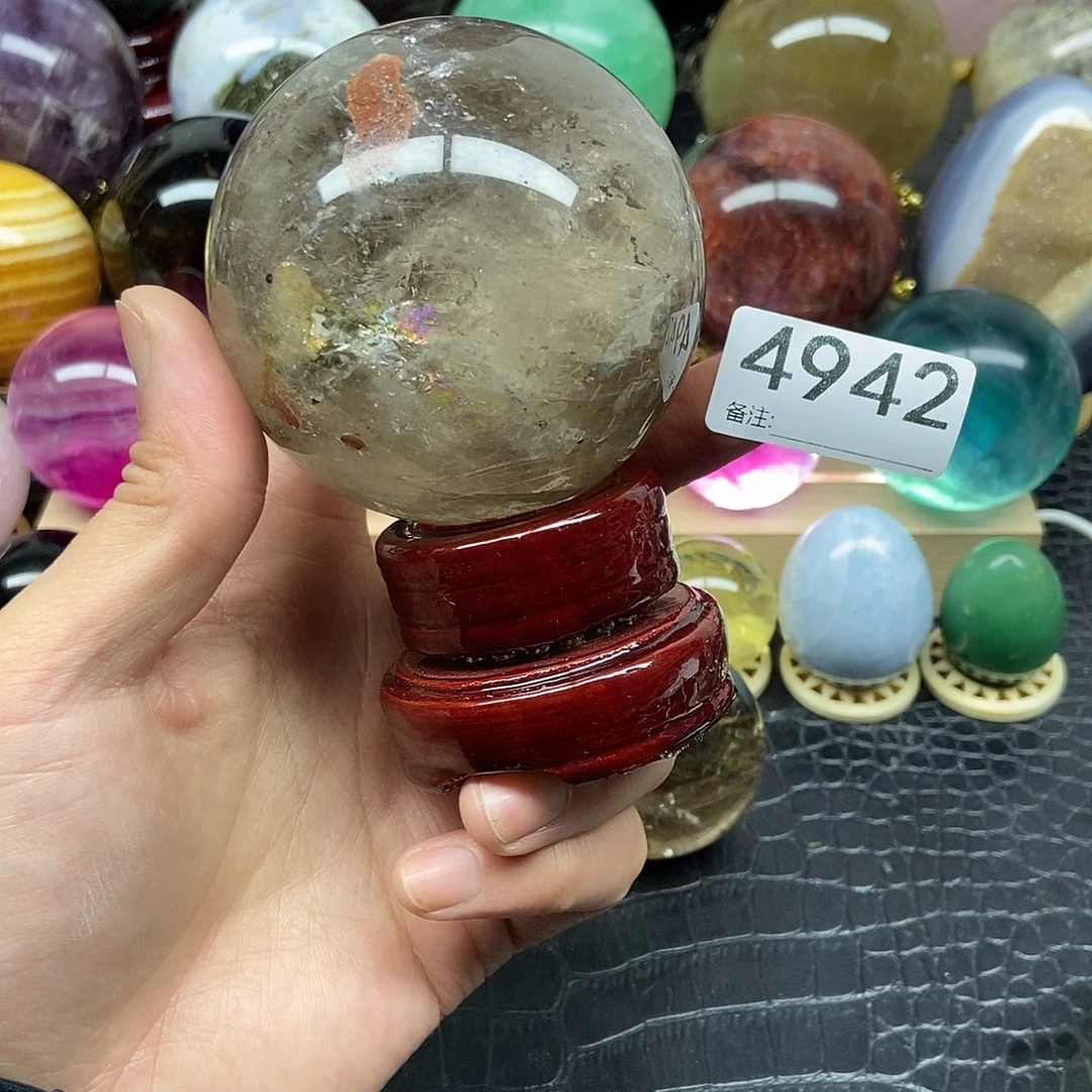 水晶摆件未镶嵌心****镜摆件