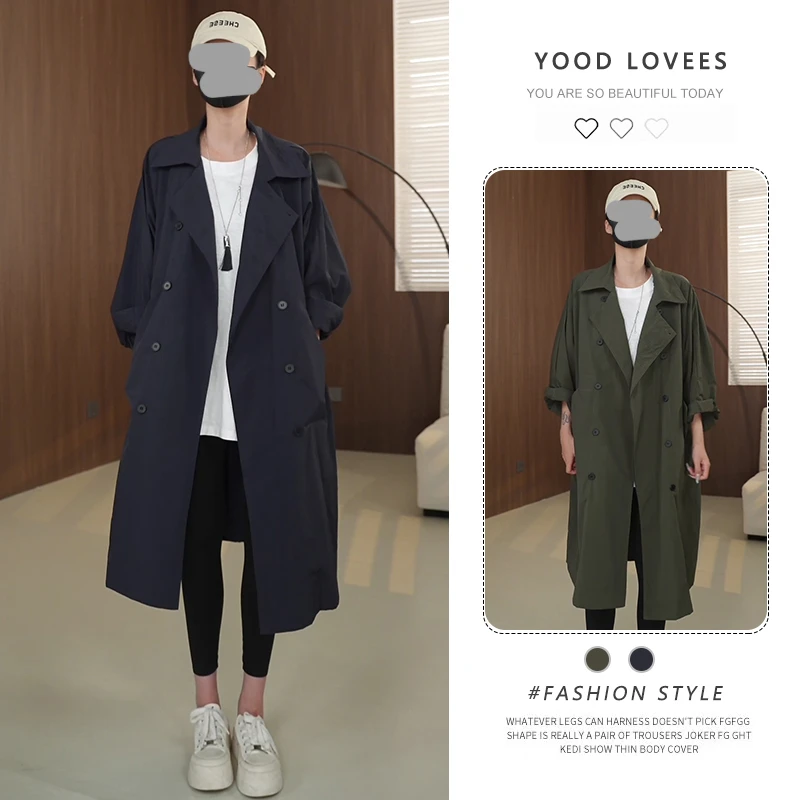 风衣外套女中长款2025新款春秋小个子高级感宽松显瘦薄款休闲大衣