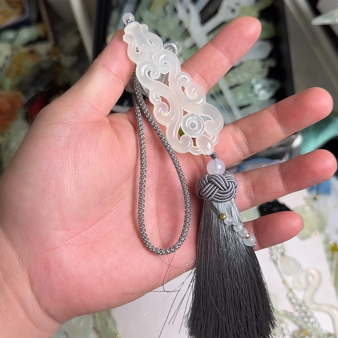 (***宝蛇纹石玉未镶嵌腰佩