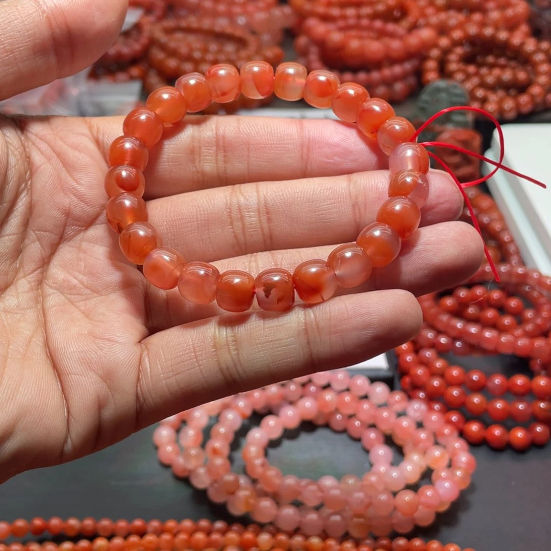 南红玛瑙手链未镶嵌
