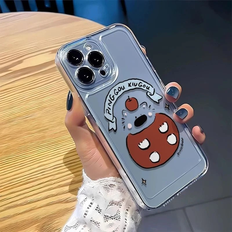 苹果小狗适用苹果16PROMAX手机壳iPhone15软壳14小众13个性12卡通