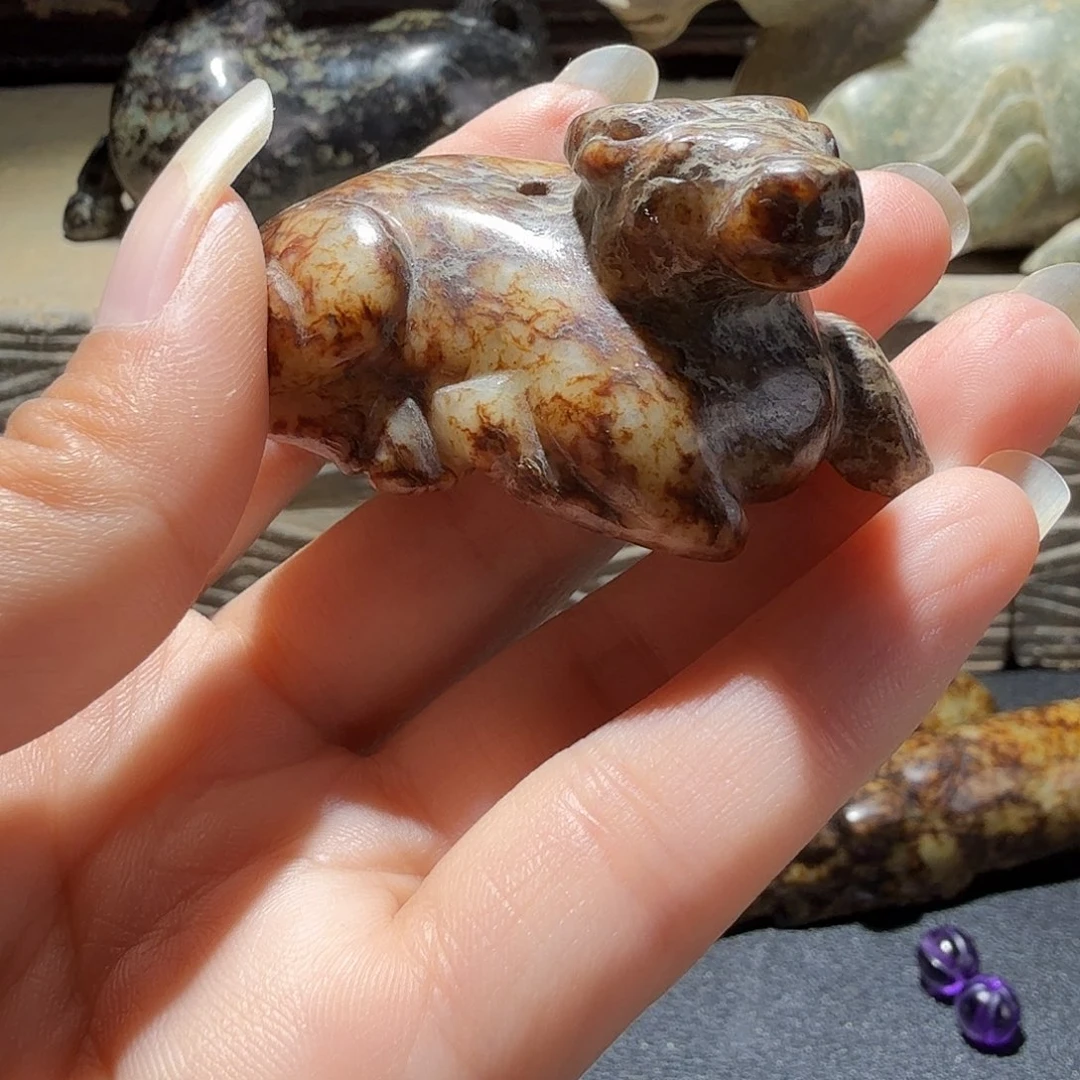 A***辰和田玉未镶嵌挂件