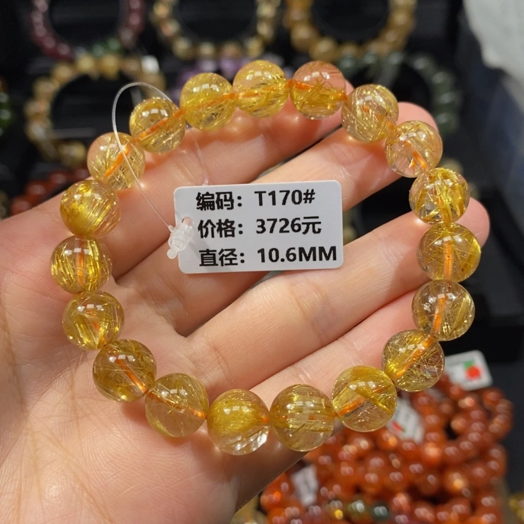 未镶嵌手串发晶T170# 10.6mm