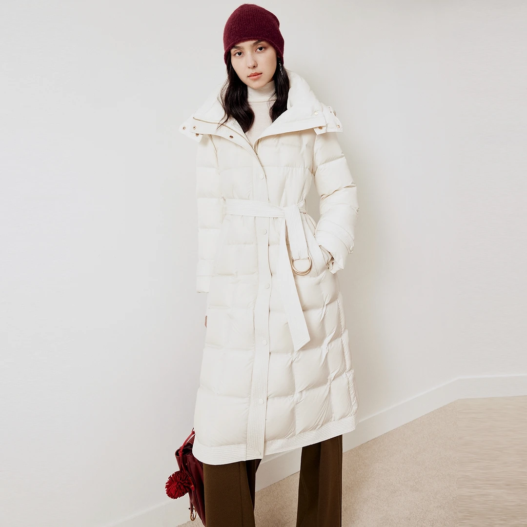 FS可拆卸帽宽松中长款保暖羽绒服女25冬新款Y226A