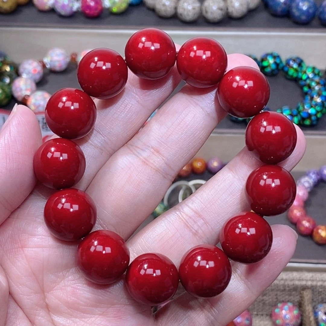 大漆珠1.5赤宝砂手串